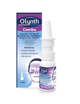 Olynth Combo pršilo za nos, odmaši nosno sluznico, alergijski rinitis