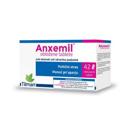 Anxemil je tradicionalno zdravilo rastlinskega izvora za lajšanje blagih simptomov psihičnega stresa, kot so živčnost, zaskrbljenost ali razdražljivost in za pomoč pri spanju.