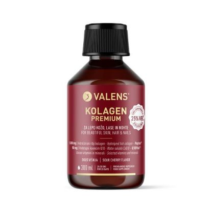Valens kolagen Premium višnja za lepe nohte, lase in kožo