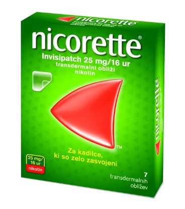 nicorette transdermalni oblizi 25 mg