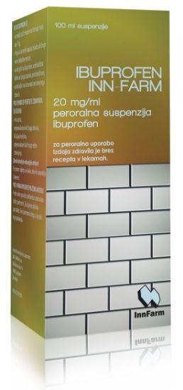 ibuprofen inn-farm 20mg na ml suspenzija 100 ml