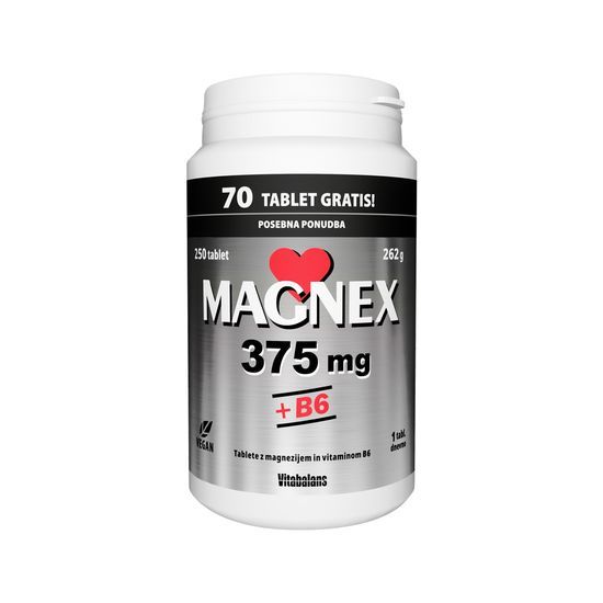 Magnex 375 mg b6 250 tablet 180+70 