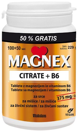 Magnex Citrate b6 150 tablet 100 +50 gratis