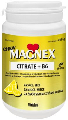 Magnex Citrate B6 zvecljive tablete