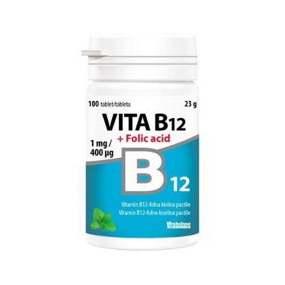 vita b12 + folna kislina 100 tablet