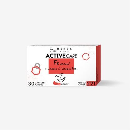 ACTIVECARE Fe AB-Fortis + Vitamini C B9 B12 30 kapsul