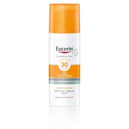 Eucerin Sun Oil Control Dry Touch kremni gel za zaščito obraza pred soncem ZF 30