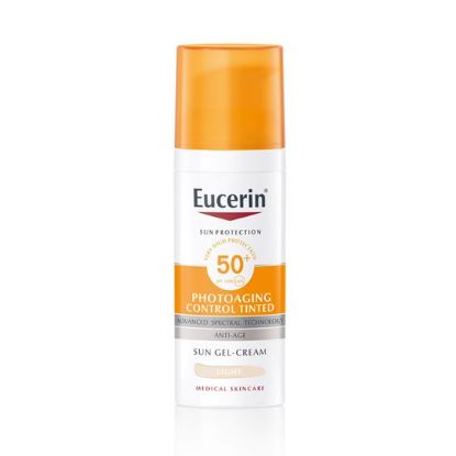 Eucerin Sun Photoaging Control Tinted Light obarvan kremni gel za zaščito obraza pred soncem ZF 50+