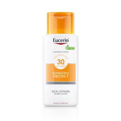 Eucerin Sun Sensitive Protect ekstra lahek losjon za zaščito pred soncem ZF 30