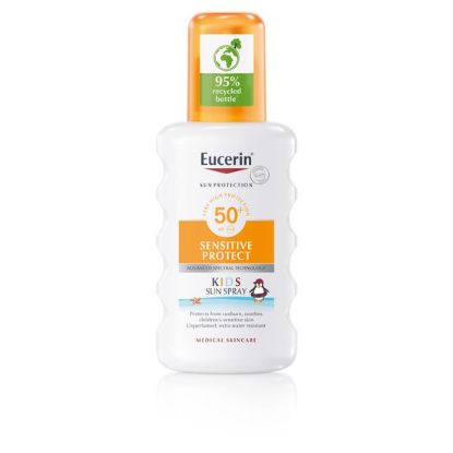 Eucerin Sun KIDS Sensitive Protect sprej za zaščito otroške kože pred soncem ZF 50+