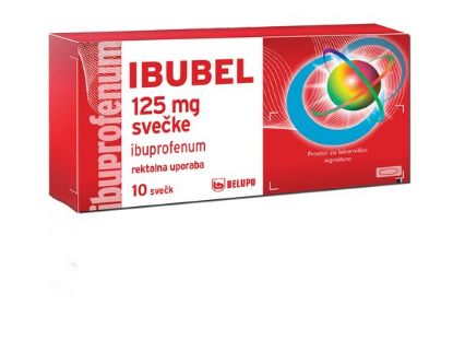 IBUBEL svečke 125 mg 10 sveck