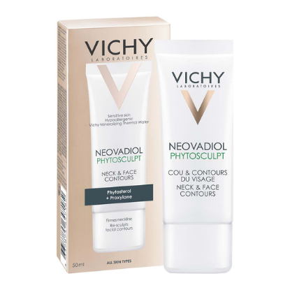 VICHY NEOVADIOL PHYTOSCULPT Nega za vrat in konturo obraza, izdelek in ovojnina