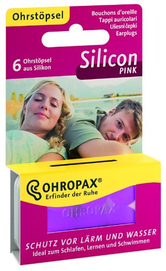  ohropax cepki za usesa silicon pink 6x