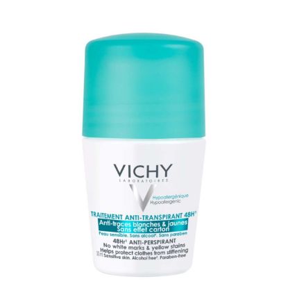 VICHY DÉODORANT Roll-on dezodorant proti belim sledem in rumenim madežem, 50 ml | DÉODORANT