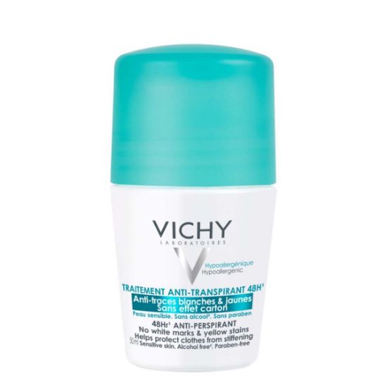 VICHY DÉODORANT Roll-on dezodorant proti belim sledem in rumenim madežem, 50 ml | DÉODORANT