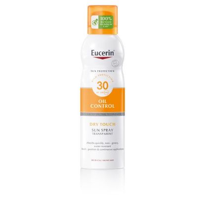 eucerin sun oil control dry touch transparent spray 30+ 200 ml