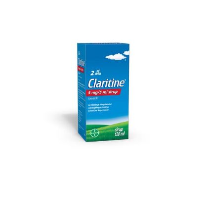 claritine 5 mg 5 ml sirup od 2 leta dalje 120 ml