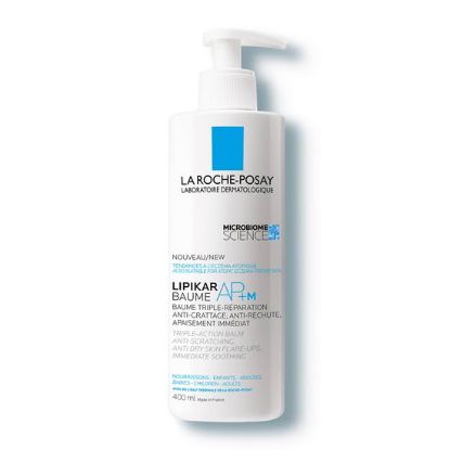 La Roche-Posay LIPIKAR BAUME AP+M Balzam za telo in obraz za suho kožo, nagnjeno k atopiji, 400 ml slika izdelka