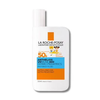 La Roche-Posay ANTHELIOS UVMUNE 400 DERMO - PEDIATRICS Nevidni fluid za zaščito pred soncem za otroke SPF50+, 50 ml slika izdelka